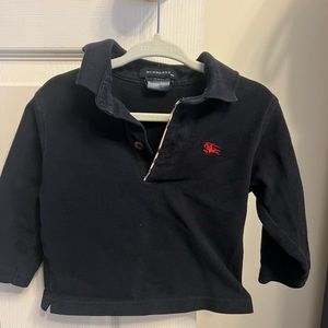 Burberry navy polo 12m